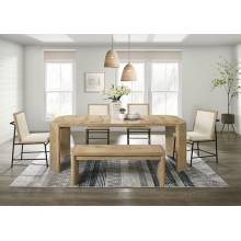 FM3220AK-T-TABLE-6PC 6PC SETS Edenbridge Dining Table + 4 Side Chairs + Bench