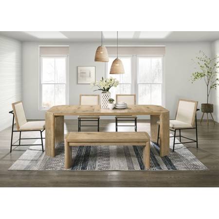 FM3220AK-T-TABLE-6PC 6PC SETS Edenbridge Dining Table + 4 Side Chairs + Bench