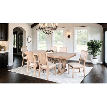 FM3601NT-T-7PC 7PC SETS Orbetello Dining Table + 6 Side Chairs