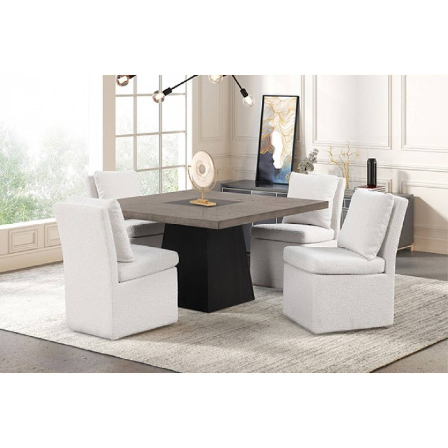 FM3331DB-ST-TABLE-5PC 5PC SETS Broager Square Table Chairs