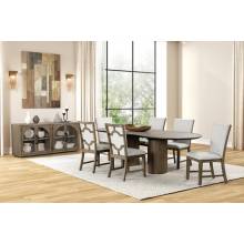 FM3411AK-OT-TABLE-7PC 7PC SETS Clements Dining Table + 6 Side Chairs