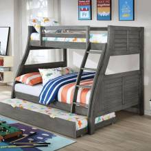 CM-BK963GY-BED Hoople Twin/Full Bunk Bed