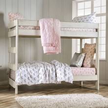 AM-BK100WH-BED-SLAT Arlette Twin/Twin Bunk Bed