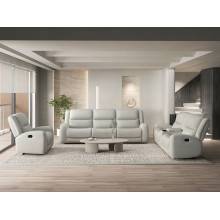 CM9988BG-SF-M-2PC 2PC SETS Giraldus Manual Recliner Sofa + Loveseat w/ Console