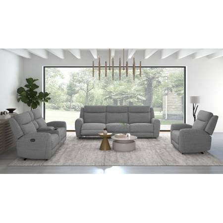 CM9985GY-SF-M-2PC 2PC SETS Antonius Manual Recliner Sofa + Loveseat