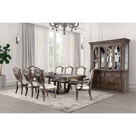 FM3418AK-T-TABLE-9PC 9PC SETS Seven Oaks Dining Table + 2 Arm Chairs + 6 Side Chairs