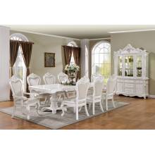 FM3261WH-T-TABLE-9PC 9PC SETS Manzanita Dining Table + 6 Side Chairs + 2 Arm Chairs