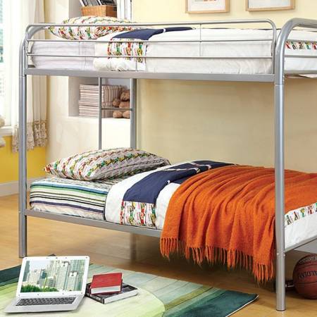 CM-BK1032-SV Rainbow Twin/Twin Bunk Bed