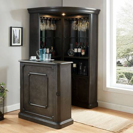 CM-CR142GY-CURIO VOLTAIRE CORNER CURIO