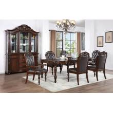 CM3256CH-T-7PC 7PC SETS NOUVELLE DINING TABLE + 2 ARM CHAIRS + 4 SIDE CHAIRS