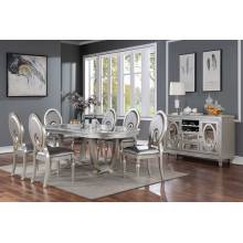 CM3541SV-T-9PC 9PC SETS CATHALINA DINING TABLE + 8 SIDE CHAIRS