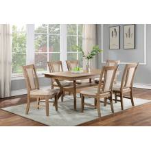 CM3984NT-T-7PC 7PC SETS UPMINSTER DINING TABLE + 6 CHAIRS