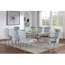 CM3241SV-T-9PC 9PC SETS ADALIA DINING TABLE + 8 ADALIA CHAIRS