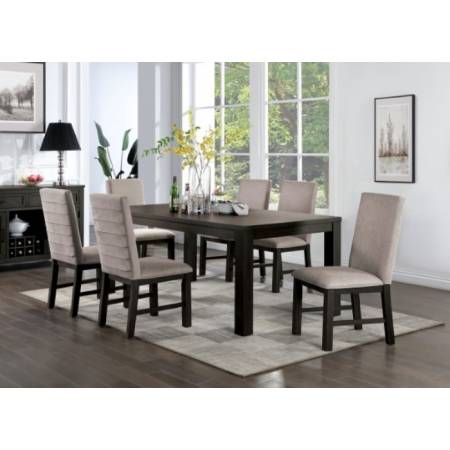 CM3252BK-T-7PC 7PC SETS UMBRIA DINING TABLE + 6 SIDE CHAIRS