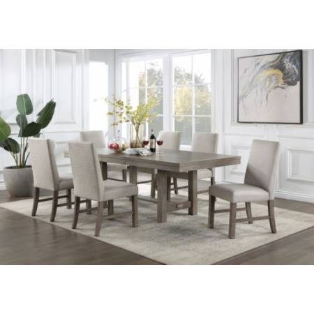 CM3251GY-T-7PC 7PC SETS SAN ANTONIO DINING TABLE + 6 SIDE CHAIRS