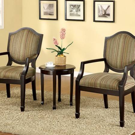 CM-AC6026-3PK BERNETTA SET OF TABLE & ACCENT CHAIRS