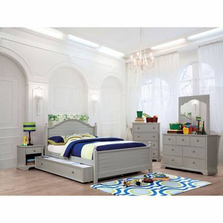 CM7158GY-T-TR-4PC 4PC SETS DIANE Twin BED Trundle