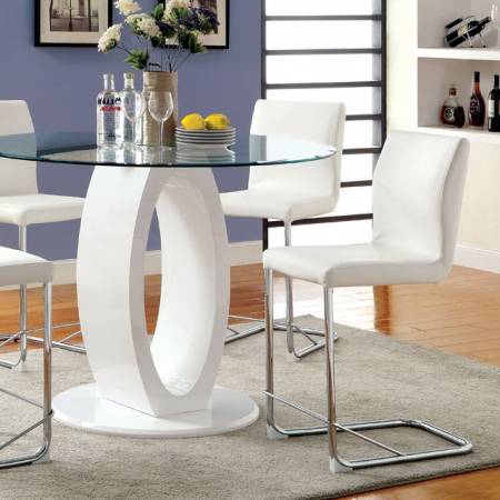 CM3825WH-RPT LODIA ROUND COUNTER HT. TABLE