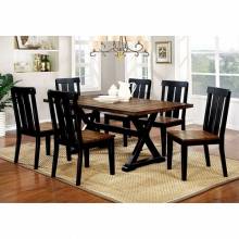 CM3668T-7PC 7PC SETS ALANA RECTANGULAR TABLE + 6 SIDE CHAIRS