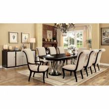 CM3353T-9PC 9PC SETS ORNETTE DINING TABLE + 2 ARM CHAIRS + 6 SIDE CHAIRS