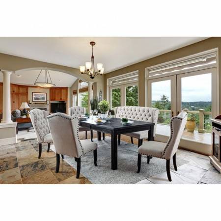 CM3324BK-T-84-6PC 6PC SETS SANIA 84" DINING TABLE