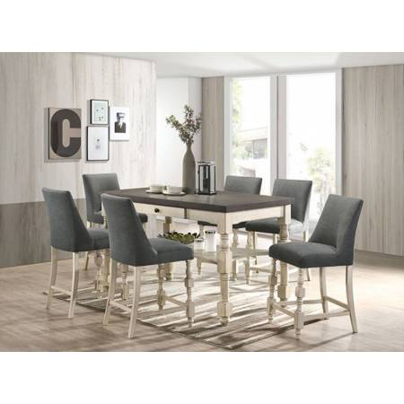 CM3979PT-7PC1 7PC SETS PLYMOUTH COUNTER HT. TABLE + 6 COUNTER HT. CHAIR