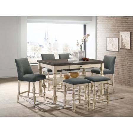 CM3979PT-7PC 7PC SETS PLYMOUTH COUNTER HT. TABLE + 4 COUNTER HT. CHAIR + 2 COUNTER HT. STOOL