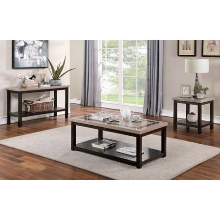 CM4187-3PC 3PC SETS ROSETTA Coffee Table + End Table + Sofa Table