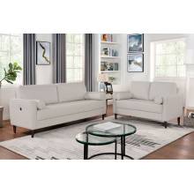 CM6452WH-2PC 2PC SETS HORGEN SOFA + LOVESEAT