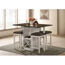 CM3168BR-PT-5PC 5PC SETS BINGHAM COUNTER HT. TABLE + 4 Stools