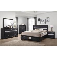 206361Q-S4 4PC SETS Nightstand + Dresser + Mirror