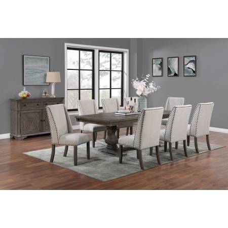 F2529-9PC 9PC SETS Dining Table + 8 Chairs