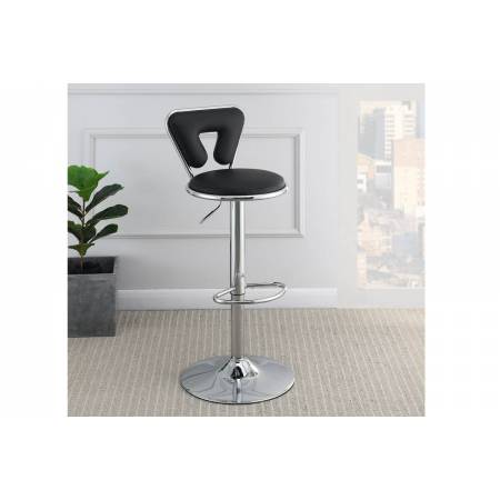 F1641 ADJUSTABLE BARSTOOL/BLACK