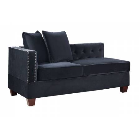 F8941 REVERSIBLE L/R ONE-ARM LOVESEAT/BLACK