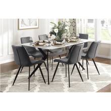 5916-63*7 7PC SETS Dining Table + 6 Chairs
