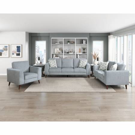 9644BGY*3 3PC SETS Sofa + Love Seat + Chair