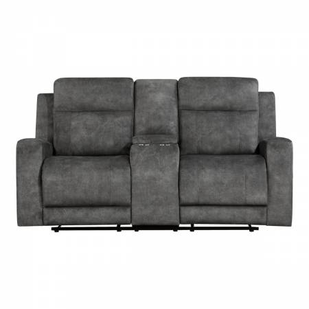 9635DG-2 Double Reclining Love Seat with Center Console