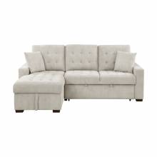 9816SN*2LCRL 2-Piece Sectional with Left Chaise, Pull-out Bed and Hidden Storage