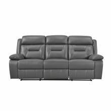 9629DGY-3 Double Reclining Sofa