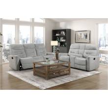 9610GY-2PC 2PC SETS Double Reclining Sofa + Love Seat
