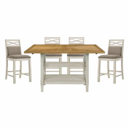 5910-36*5 5PC SETS Counter Height Table + 4 Chairs