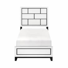 1645WHT-1* Twin Bed