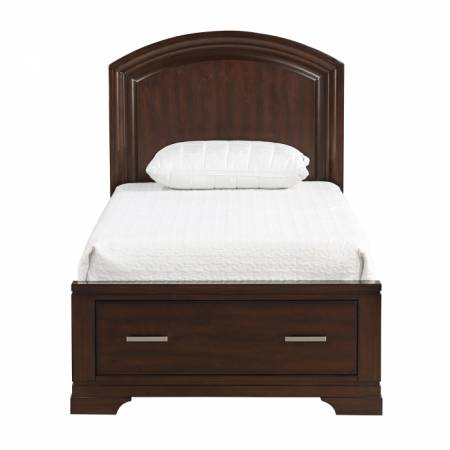 1520CHT-1* Twin Platform Bed with Footboard Storage