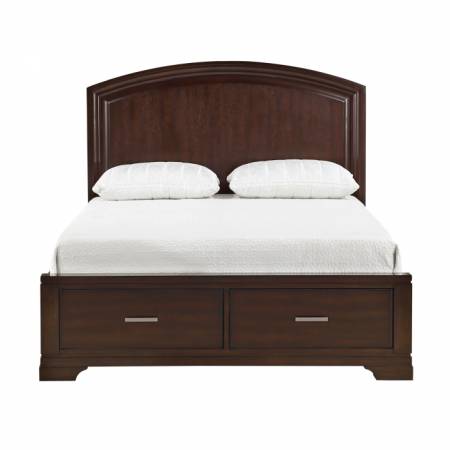 1520CHF-1* Full Platform Bed with Footboard Storage
