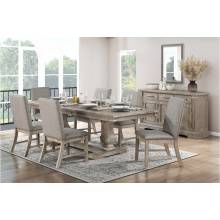 5741NN-94*7 7PC SETS Dining Table + 6 Side Chairs