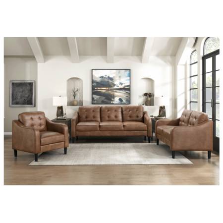 9489BRW*3 3pc Set: Sofa, Love, Chair