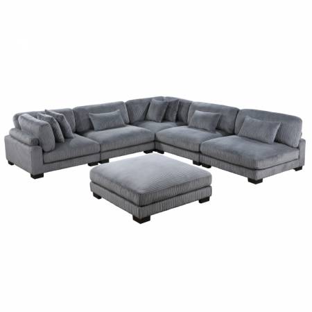 8555GY*6OT 6-Piece Modular Sectional with Ottoman