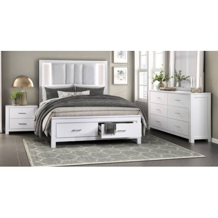 1486K-1CK*5 5PC SETS California King Platform Bed with Footboard Storage