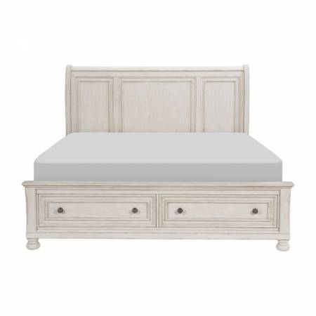 2259W-1* Queen Platform Bed with Footboard Storage