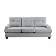 9367GRY-3N Sofa with Drop-Down Cup Holders
